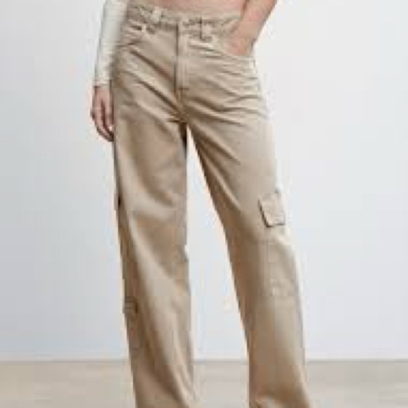 MNG by Mango Cargo Jeans wide leg - Picture 1 of 8